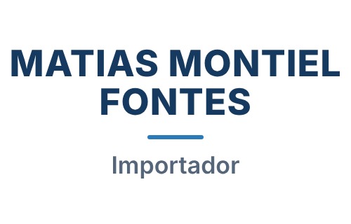 MATIAS MONTIEL FONTES - cliente, importador